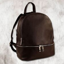Toscanto Ladies City Backpack Leather Bag Braun OTT612RN