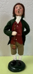 Byers Choice Caroler 1998 Williamsburg Christmas Colonial Child Boy W/ Clarinet - Picture 1 of 12