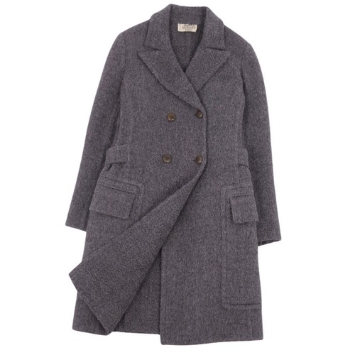 HERMÈS HERMES Cappotto Chester Doppiopetto Vintage Tinta Unita S~M