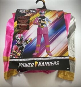 Power Rangers Dino Fury Pink Ranger Girl's Halloween Costume Small 4-6 Disguise 
