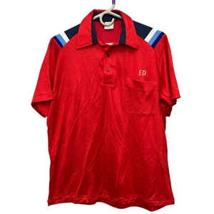VTG Hilton Athletic Bowling Polo Shirt K of C Bingo Roseville MN M Made In USA - Picture 1 of 10