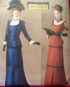 SEWING PATTERN Butterick 4212 VICTORIAN DRESSES JACKET Size 12-16 Costume  - Picture 1 of 3