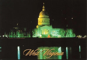 Postal continental del Capitolio del Estado Charleston Virginia Occidental - Imagen 1 de 2