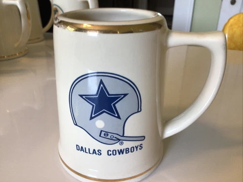 Dallas Cowboys Vintage 1971 Old Logo Beer Mug /stein Cover