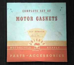 Harley-Davidson NOS engine gasket set for 1929-1931 D, DL models - Picture 1 of 3