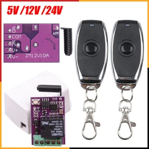 5V/12V/24V Funk Fernbedienung Schalter 433Mhz Relais Empfänger RF Sender - Bild 1 von 17