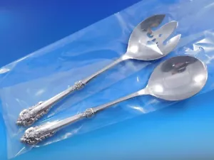 Grande Baroque by Wallace Sterling Silver Salad Serving Set Custom WS 11 1/2" - Picture 1 of 6