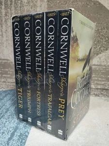 Sharpe Series Books 1 - 5 Collection Box Set by Bernard Cornwell (Tiger 1799, Tr - Picture 1 of 3