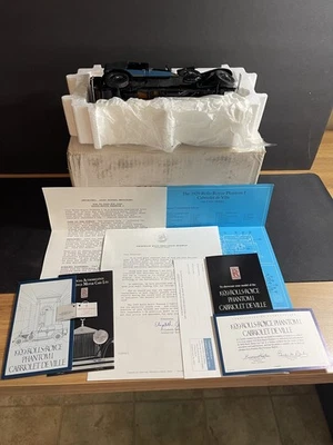 Rolls-Royce Phantom I Cabriolet De Ville 1929 Franklin Mint 1/24 CAJA CERTIFICADO DE AUTENTICIDAD papeles Foto 1 de 4