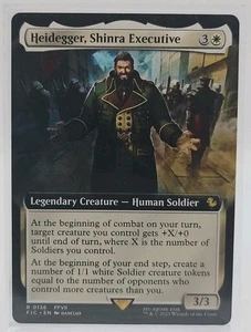 Heidegger, Shinra Executive (Extended Art) R #136 MTG Final Fantasy FF7 RARE - Picture 1 of 1