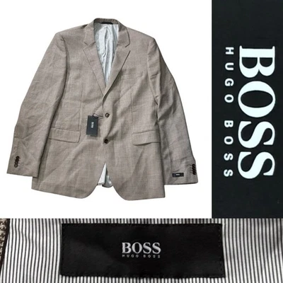 NwT Hugo Boss Black Label The Keys9 Blazer Men’s Size 46L In Houndstooth Brown - Image 1 of 4
