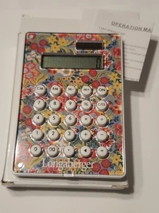 Calculadora Solar Longaberger De Colección - Jardín Perenne Nuevo de Lote Antiguo - Imagen 1 de 2