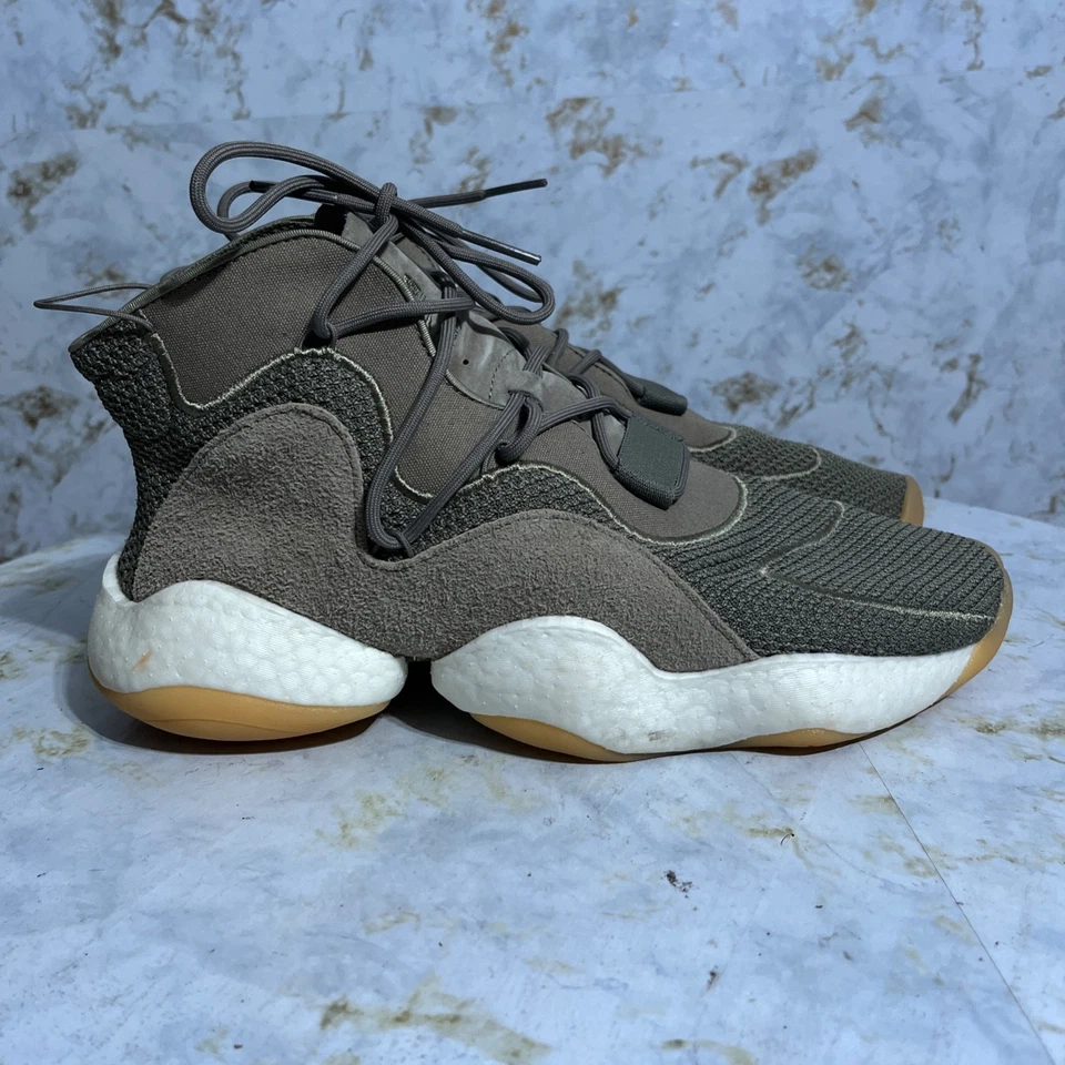 Adidas Crazy BYW Mens Size 11.5 Shoes Green Brown Athletic Mid Trainer Sneakers - Image 1 of 4