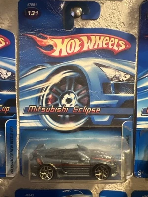 2006 Hot Wheels Mainline/Collector No131 MITSUBISHI ECLIPSE серый с хромированным 5Y Sp - Изображение 1 из 4