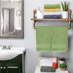 Bathroom Hand Towels 2 Set,Cotton Hand Towel for Bath, Hand, Face, Kitchen, S... - Picture 1 of 7