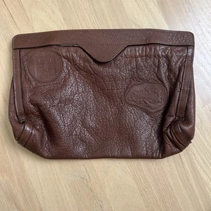 VINTAGE THE BUFFALO CARLOS FALCHI CLUTCH EVENING BAG HANDBAG LEATHER - Picture 1 of 10