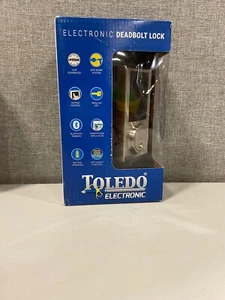 Toledo Electronic Deadbolt Lock Bluetooth Enabled Keypad Battery Controlled New - Picture 1 of 2