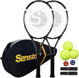 Tennis Rackets for Adults 27 Inch Tennis Racquets - 2 Player Tennis Racket Set w - Picture 1 of 12