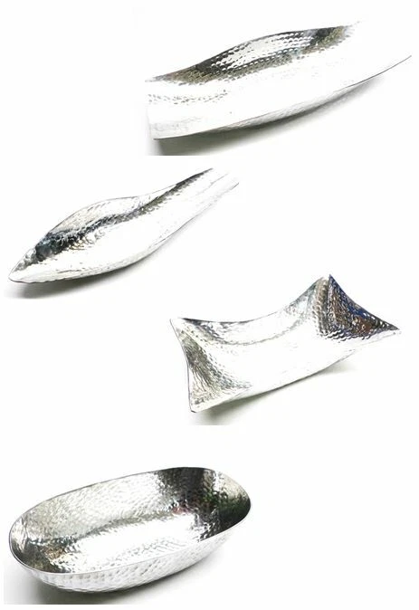 Deko Schale Wohnzimmer Aluminium gehammert Obstschale Servierschale 4 Varianten! - Bild 1 von 1