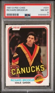 1981 O-PEE-CHEE 331 RICHARD BRODEUR PSA 8 - Bild 1 von 1