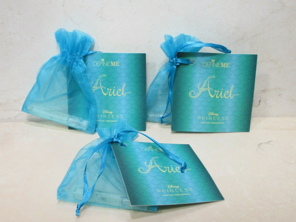 FRASCO ARIEL FRAGANCIA PRINCESA DISNEY ~ LOTE DE 3 PIEZAS ~ NUEVO SIN CAJA Foto 1 de 1
