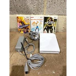 Nintendo Wii RVL-001 (EUR) Video Gaming Console White Compact w/ Accessories - Picture 1 of 16