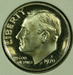 1970-S 10C Roosevelt Dime GDC Proof CLAD 20or1020-1 - Picture 1 of 2