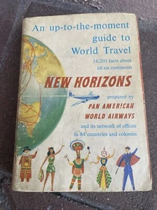 1954 PAN AMERICAN World Airways New Horizons Weltreiseführer ERSTDRUCK - Bild 1 von 18