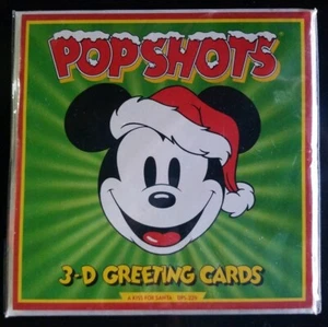 A Kiss for Santa Disney Pop Shots 3-D Pop Up Greeting Card New in Package - Picture 1 of 2