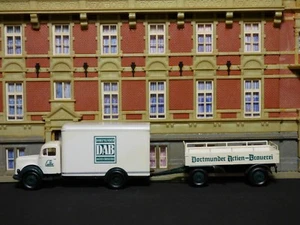 Very Rare ,1:87,BREKINA,MB L311 Box Truck + Trailer,DAB,Sammlung,Resolution - Picture 1 of 5