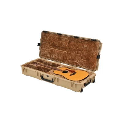 SKB 3i-4217-18-T iSeries Waterproof Acoustic Guitar Case with Wheels (Tan) - Image 1 of 4