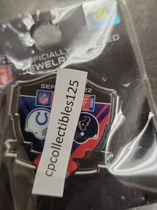 Indianapolis Colts AT/VS Houston Texans Game day Pin 9/11/2022 NEW - Picture 1 of 1