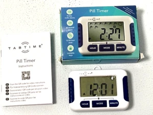 TabTime Timer Electronic Pill Reminder with 8 Alarms per Day NEW OB - Picture 1 of 5