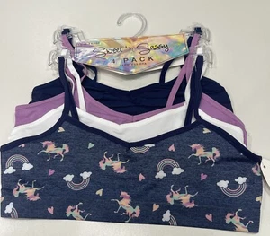 Sweet'n Sassy- Girls Seamless Bra Multicolored Four Pack- Size 14/16 - Picture 1 of 2