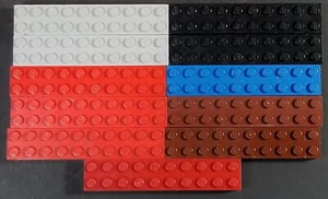 LOT OF GENUINE LEGO 10 PIECES MULTI COLORED 2x10 BUILDING BRICK  - Picture 1 of 1