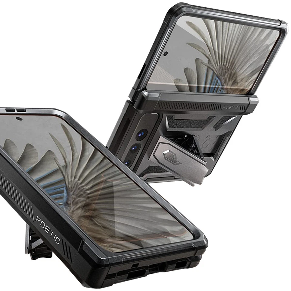 Funda Plegable Resistente a Prueba de Golpes para Google Pixel Cubierta Protectora Metálica Pistola Metal Foto 1 de 4