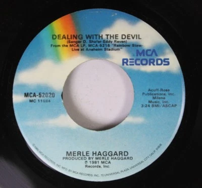 Country 45 Merle Haggard - Dealing With The Devil / Fiddle Breakdown On Mca Reco - Image 1 of 2