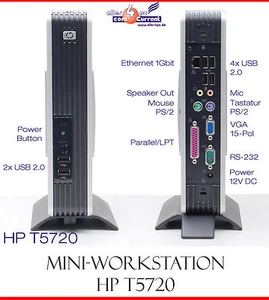 THINCLIENT HP TC5720 CPU AMD1500+ RS-232 + LPT HSTNC-001L-TC p/n 398135-001 TC10 - Bild 1 von 1