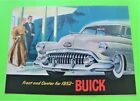 1952 Buick Full Line Big Color Catalog Brochure Roadmaster Conv't Woody Wagon
