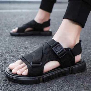 Trendy 2025 New Men's Sandals Casual Sports Beach Shoes Outer Wear Two-Use Flow - Picture 1 of 27