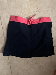 Lands' End Girls' Tennis Miniskirt with Tie Front and Side Pockets Size 8 - Picture 1 of 1