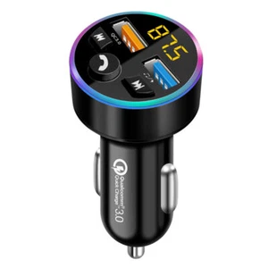 Zapalniczka samochodowa nadajnik FM Bluetooth Radio Adapter 2 ładowarka USB - Zdjęcie 1 z 12
