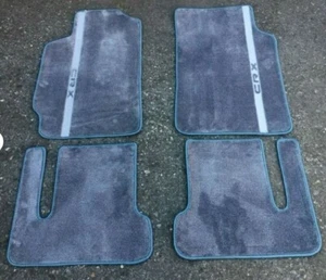 For Honda Civic CRX EF SI Dohc Vtec Floor mats carpet Blue Stripes 1988-91 - Picture 1 of 5