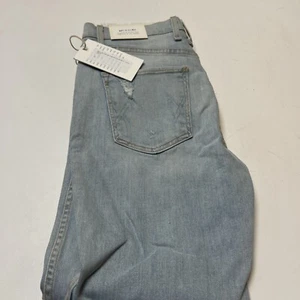 McGuire High-Rise Vintage Slim Jeans Raw Hem Light Wash Sz 25 Nwts - Picture 1 of 6