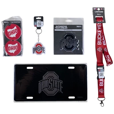 Ohio State BUCKEYES  License Plate, Car Coasters, Keychain, Lanyard, Auto Emblem - Image 1 of 4