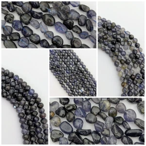 Iolite Beads, Gemstone Beads, 4 To Choose From - Picture 1 of 19
