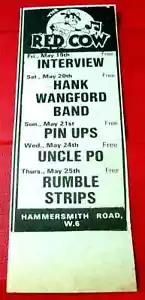 Hank Wangford/Uncle Po/Interview Gig Vintage ORIG 1978 Press/Mag ADVERT 5"x 2" - Imagen 1 de 3