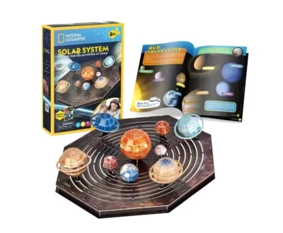 Puzzle 3D SISTEMA SOLARE NATIONAL GEOGRAPHIC CON OPUSCOLO 173 PEZZI CubicFun - Immagine 1 di 4