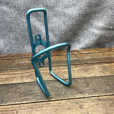 Portabotellas de agua Trek de aluminio para bicicleta azul turquesa años 90 MTB de colección Foto 1 de 4