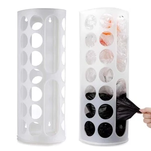 Plastic Bag Holder, Wall Mount Grocery Bag Dispenser, Trash Bag Storage Organ... - Picture 1 of 8